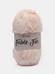 Кремовый пряжа YarnArt Fable Fur, микро полиэстер, 100 г, 100 м