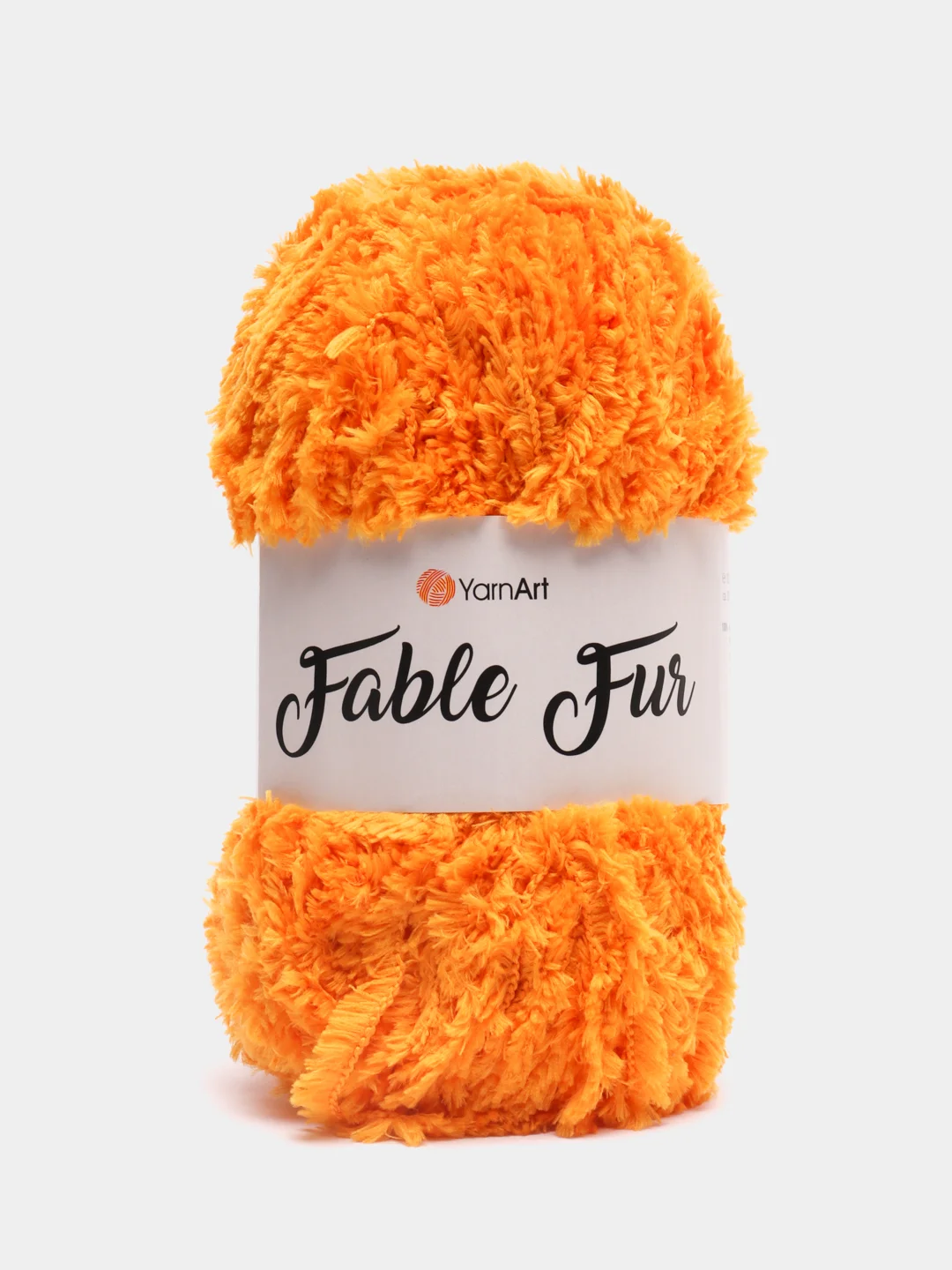 Горчичный пряжа YarnArt Fable Fur, микро полиэстер, 100 г, 100 м