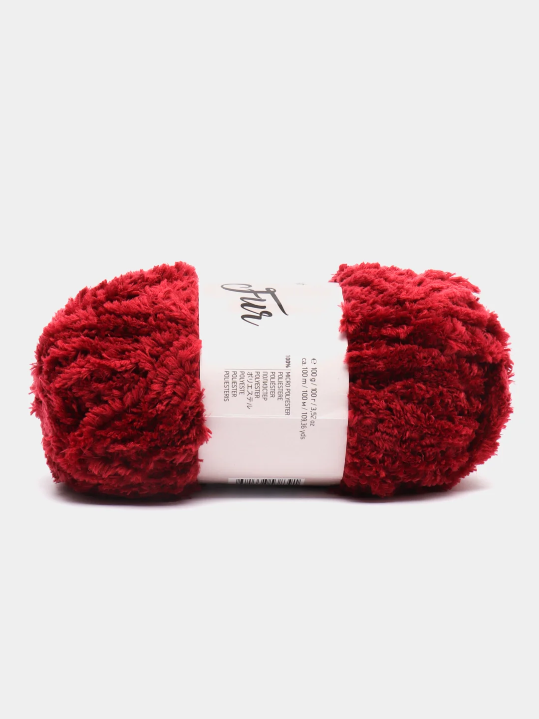 Багровый пряжа YarnArt Fable Fur, микро полиэстер, 100 г, 100 м