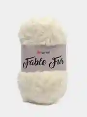 Молочный пряжа YarnArt Fable Fur, микро полиэстер, 100 г, 100 м