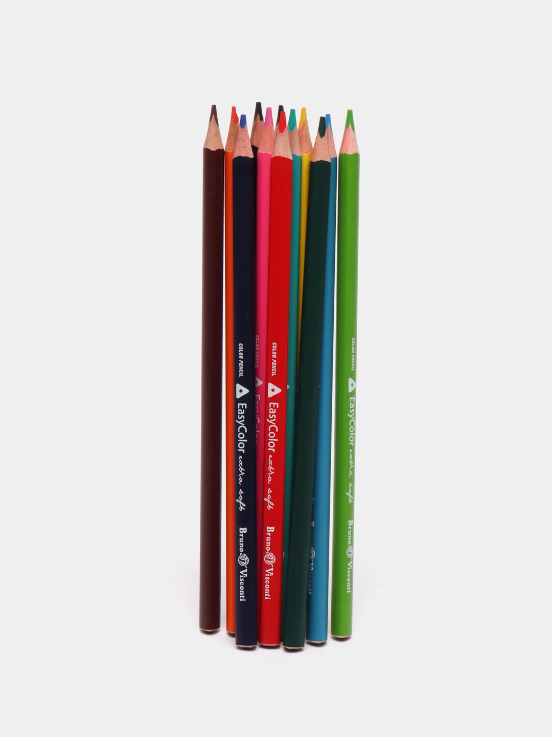 Карандаши цветные Easycolor Bruno Visconti, 12 цветов, дерево, трехгранные, 30-0028