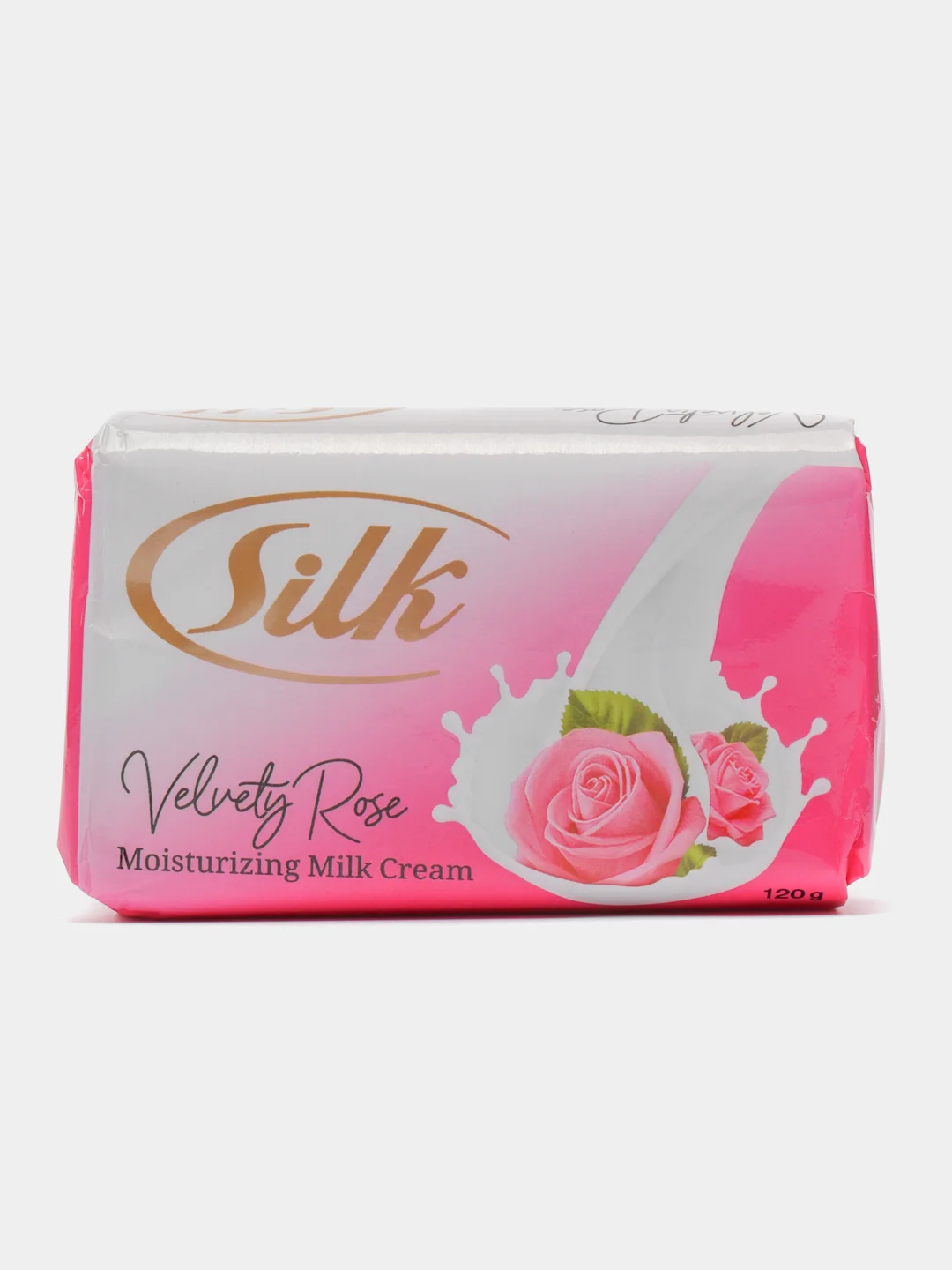 Вишнёвый туалетное Мыло Silk для Лица, Тела и Волос, 120г:  Натуральные Масла, Глубокое Увлажнение