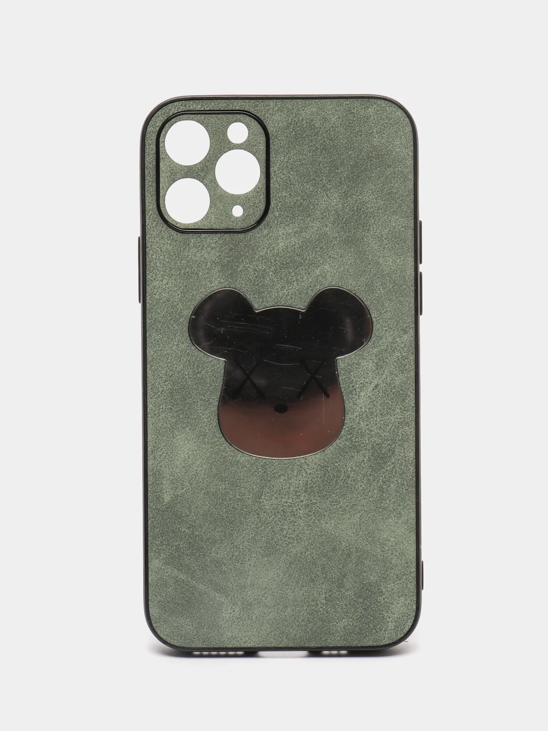 Зеленый чехол для iPhone 11, 12, 13 Pro Max, с зеркальной вставкой