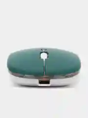 Тёмно-зелёный мышь беспроводная / Мышка компьютерная с RGB подсветкой