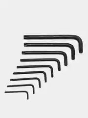 Набор шестигранных ключей TORX, Г-образные, 9 штук