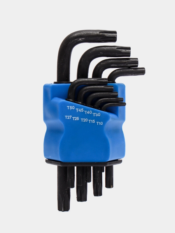 Набор шестигранных ключей TORX, Г-образные, 9 штук