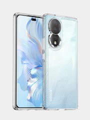 Чехол Honor 80 5G (Хонор 80 5Г), прозрачный, силиконовый, с защитой камеры