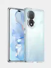 Чехол Honor 80 5G (Хонор 80 5Г), прозрачный, силиконовый, с защитой камеры