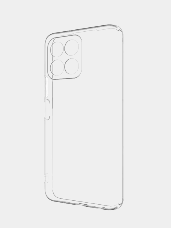 Чехол для Honor X6 / X8 5G (Хонор Х6, Х8 5Г), прозрачный, силиконовый, с защитой камеры