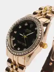 Золотой женские часы, с кварцевым механизмом