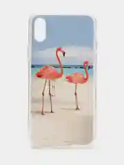 Кораллово-розовый яркий чехол, цветные принты-картинки iPhone 5S/SE/6/6S/7/8/Plus/X/XS/XR/11/12/Mini/Pro/Max