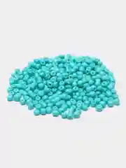 Бирюзовый бисер однотонный матовый для плетения, 3 мм