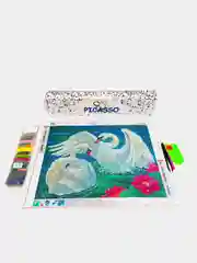 Алмазная мозаика "Лебеди", 30 х 40 см, без подрамника
