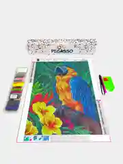Алмазная мозаика "Попугаи", без подрамника, 30 х 40 см