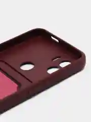 Тёмно-бордовый чехол Xiaomi Redmi A1 Plus, A2 Plus A1+ A2+ (Редми А1 Плюс А2 Плюс) силиконовый с карманом