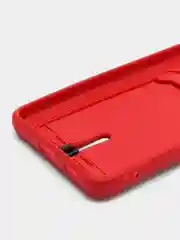 Вишнёвый чехол для Samsung Galaxy S21 FE, S21FE (Самсунг С21 ФЕ, С21ФЕ) силиконовый, с карманом