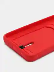 Вишнёвый чехол Xiaomi Redmi A1 Plus, A2 Plus A1+ A2+ (Редми А1 Плюс А2 Плюс) силиконовый с карманом