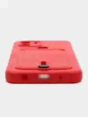 Вишнёвый чехол Xiaomi Redmi A1 Plus, A2 Plus A1+ A2+ (Редми А1 Плюс А2 Плюс) силиконовый с карманом