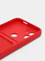 Вишнёвый чехол Xiaomi Redmi A1 Plus, A2 Plus A1+ A2+ (Редми А1 Плюс А2 Плюс) силиконовый с карманом