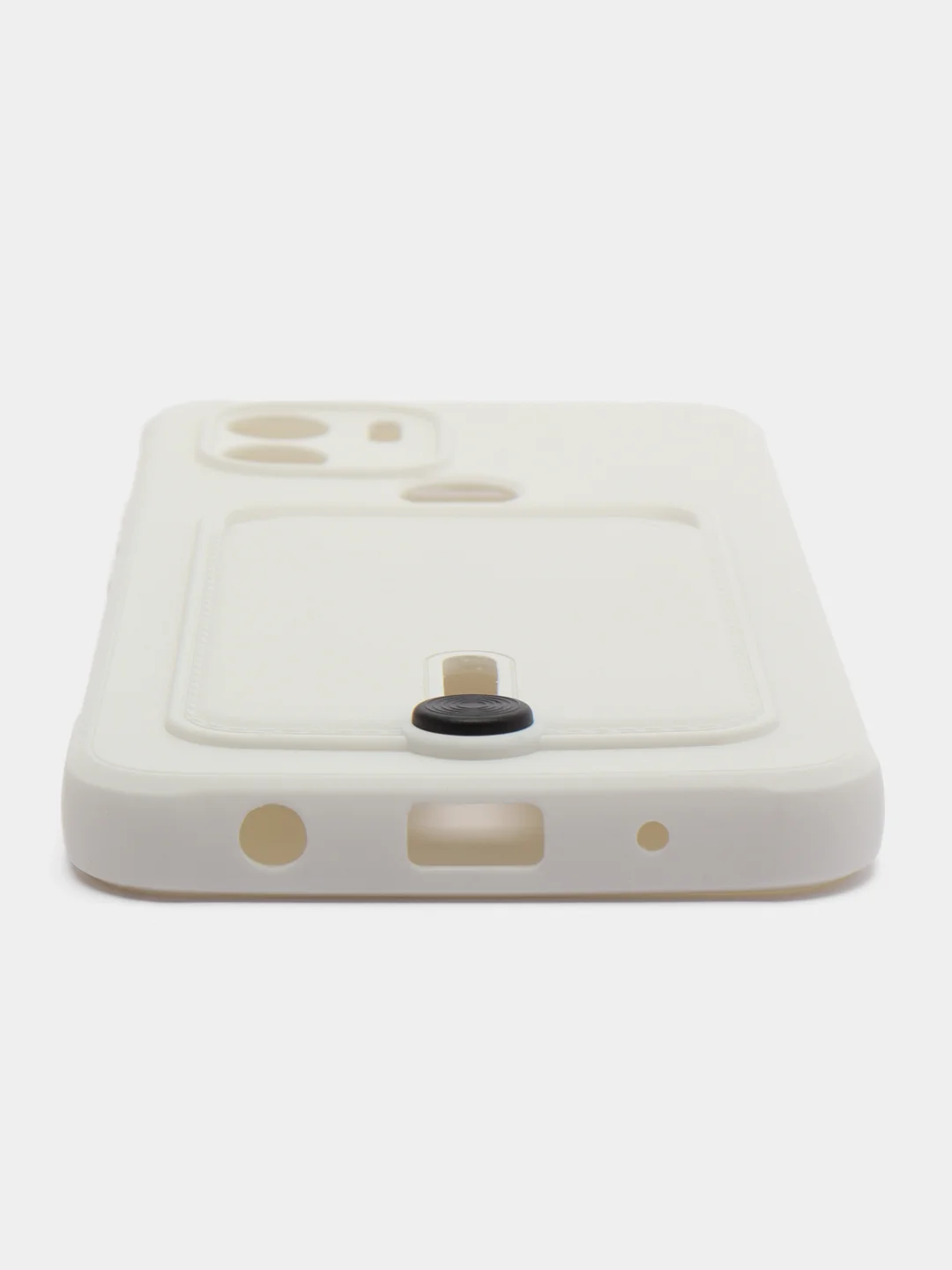 Белый чехол Xiaomi Redmi A1 Plus, A2 Plus A1+ A2+ (Редми А1 Плюс А2 Плюс) силиконовый с карманом