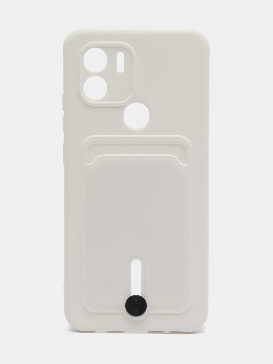 Белый чехол Xiaomi Redmi A1 Plus, A2 Plus A1+ A2+ (Редми А1 Плюс А2 Плюс) силиконовый с карманом