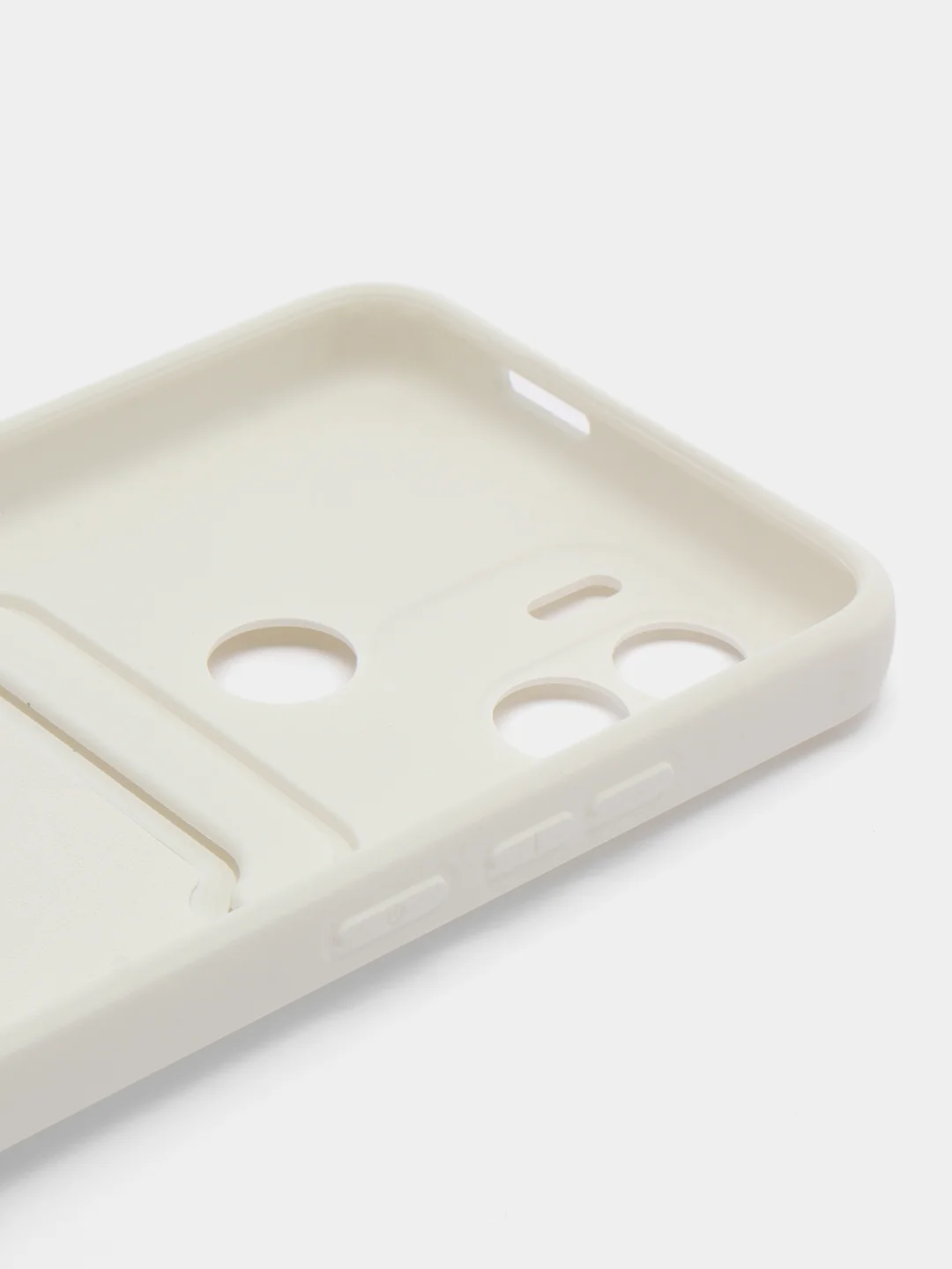 Белый чехол Xiaomi Redmi A1 Plus, A2 Plus A1+ A2+ (Редми А1 Плюс А2 Плюс) силиконовый с карманом
