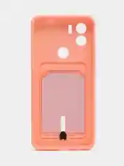 Пастельно-коралловый чехол Xiaomi Redmi A1 Plus, A2 Plus A1+ A2+ (Редми А1 Плюс А2 Плюс) силиконовый с карманом