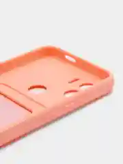 Пастельно-коралловый чехол Xiaomi Redmi A1 Plus, A2 Plus A1+ A2+ (Редми А1 Плюс А2 Плюс) силиконовый с карманом