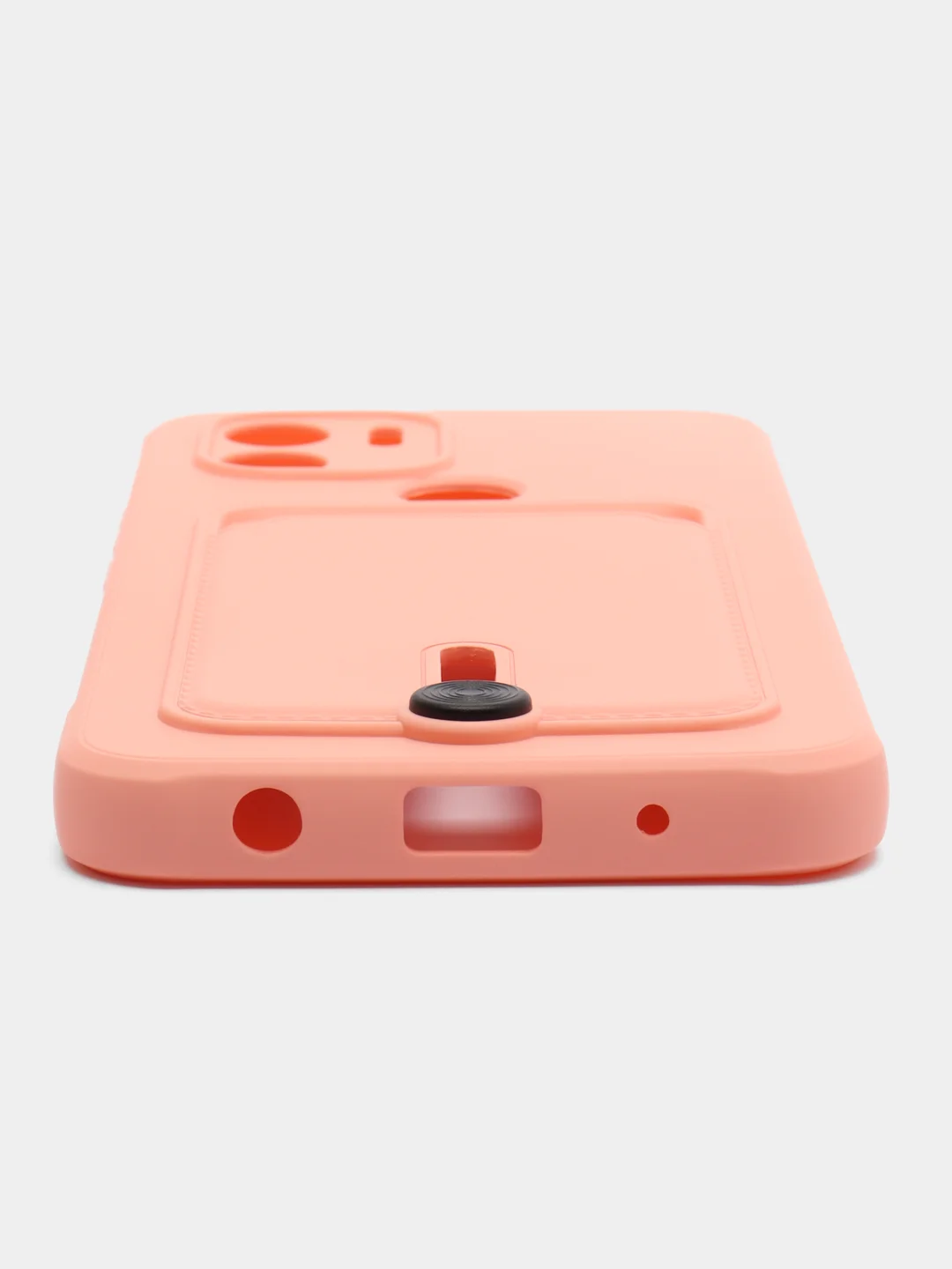 Пастельно-коралловый чехол Xiaomi Redmi A1 Plus, A2 Plus A1+ A2+ (Редми А1 Плюс А2 Плюс) силиконовый с карманом