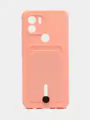 Пастельно-коралловый чехол Xiaomi Redmi A1 Plus, A2 Plus A1+ A2+ (Редми А1 Плюс А2 Плюс) силиконовый с карманом