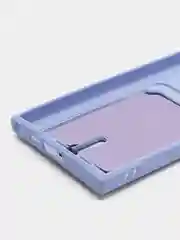Аметистовый чехол для Samsung Galaxy S23 Ultra (Самсунг Галакси С23 Ультра), силиконовый, с карманом