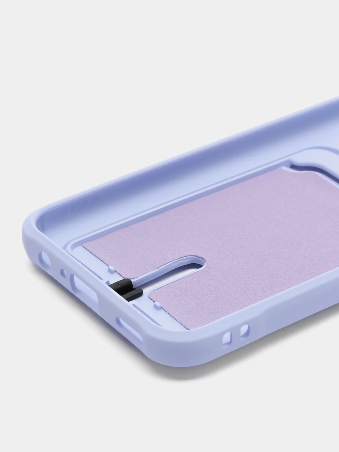 Лавандовый силиконовый чехол для Honor 10 Lite, P Smart 2019 (Хонор 10 Лайт/ П Смарт 2019) с карманом