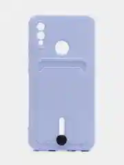 Лавандовый силиконовый чехол для Honor 10 Lite, P Smart 2019 (Хонор 10 Лайт/ П Смарт 2019) с карманом