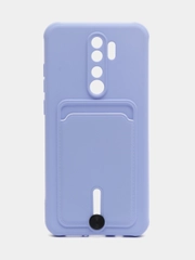 Чехол для Xiaomi Redmi Note 8 Pro (Редми Нот 8 Про) силиконовый , с карманом