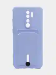 Аметистовый чехол для Xiaomi Redmi Note 8 Pro (Редми Нот 8 Про) силиконовый , с карманом