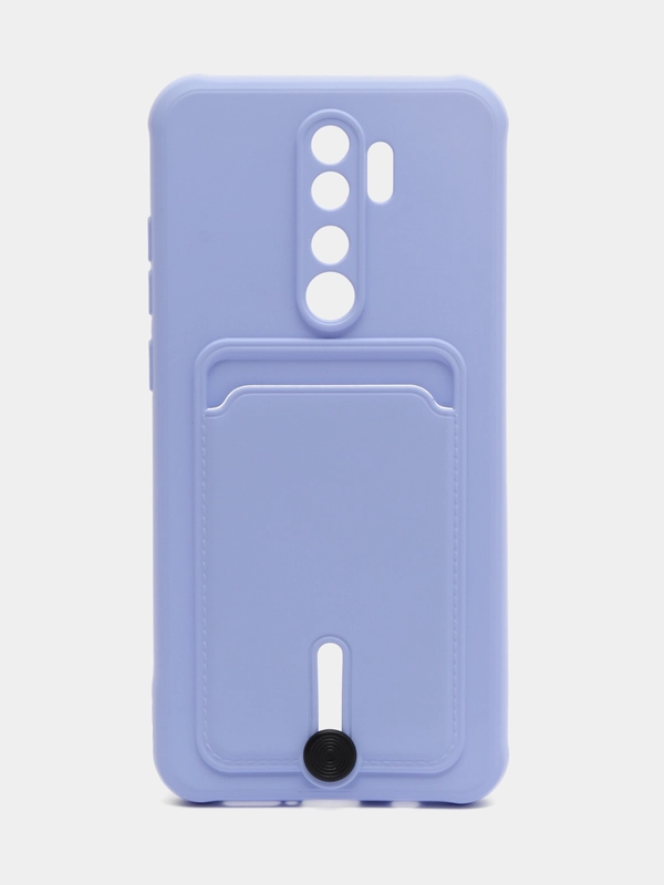 Чехол для Xiaomi Redmi Note 8 Pro (Редми Нот 8 Про) силиконовый , с карманом