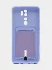 Аметистовый чехол для Xiaomi Redmi Note 8 Pro (Редми Нот 8 Про) силиконовый , с карманом