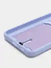 Лавандовый силиконовый чехол для Samsung Galaxy S23 Plus, S23+ (Самсунг Галакси С23 Плюс), с карманом