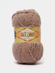 Коричневый пряжа Alize Softy, 100% микрополиэстер, 50 г, 115 м