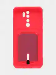 Фуксия чехол для Xiaomi Redmi Note 8 Pro (Редми Нот 8 Про) силиконовый , с карманом