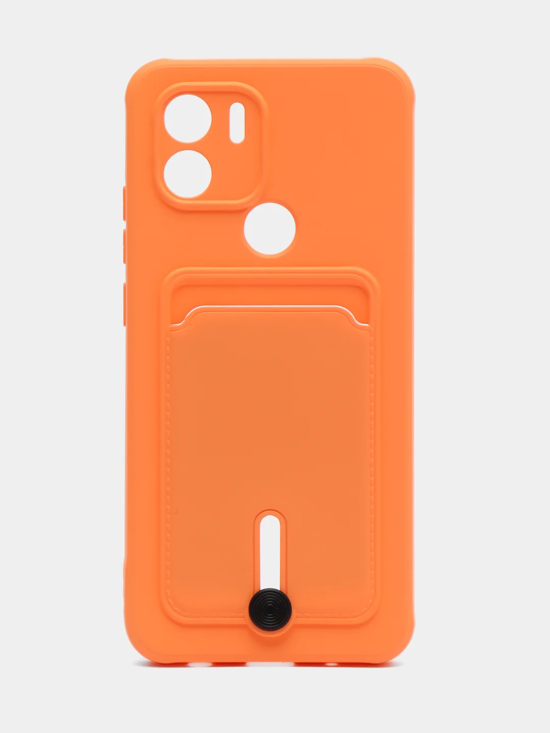 Оранжевый чехол Xiaomi Redmi A1 Plus, A2 Plus A1+ A2+ (Редми А1 Плюс А2 Плюс) силиконовый с карманом