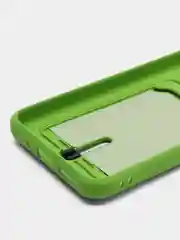 Лайм силиконовый чехол для Xiaomi Redmi 9A (Редми 9А) с карманом для карты, защита камеры