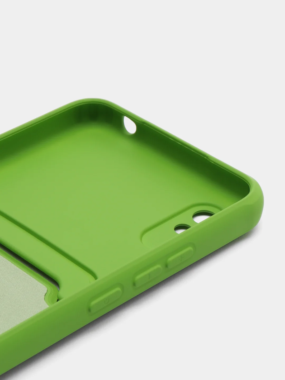 Лайм силиконовый чехол для Xiaomi Redmi 9A (Редми 9А) с карманом для карты, защита камеры