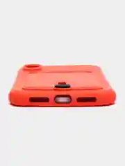 Коралловый силиконовый чехол для iPhone XR (Айфон ХР) с карманом для карт, чехол на айфон
