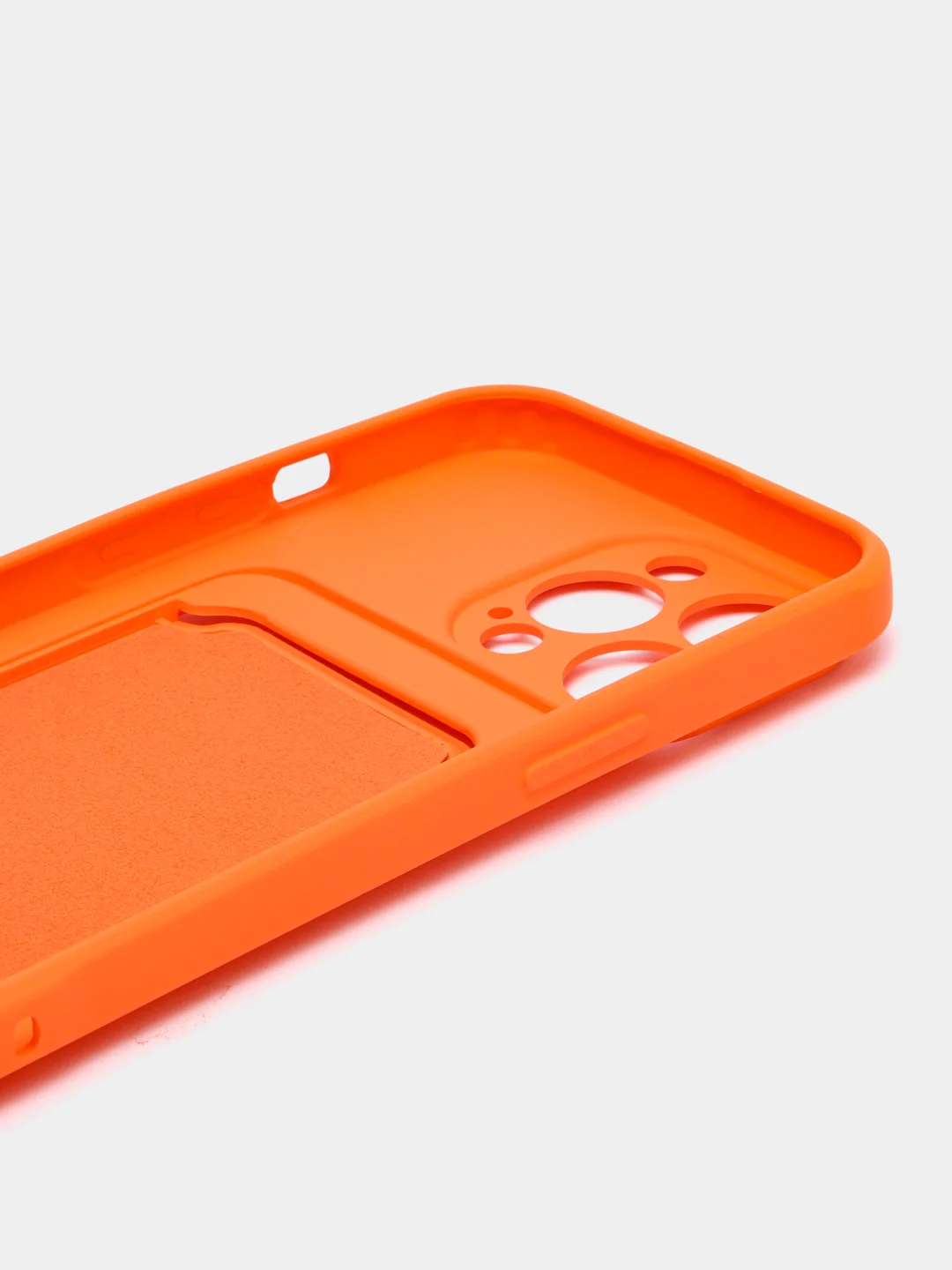 Манго силиконовый чехол для iPhone 13 Pro (Айфон 13 Про) с карманом, чехол на айфон