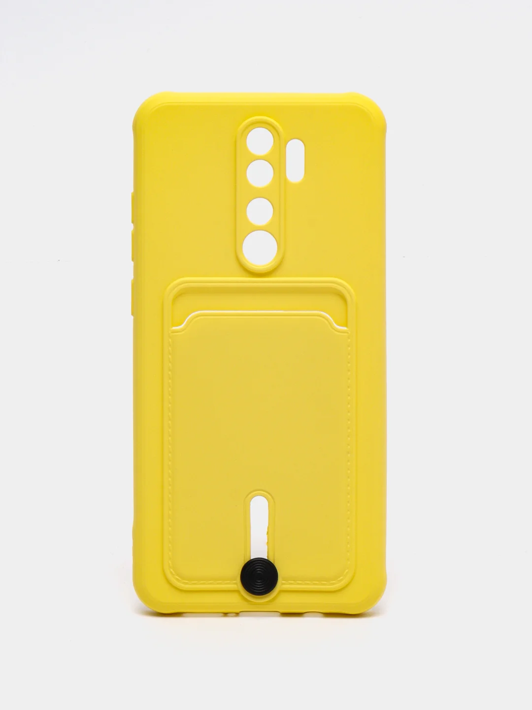 Желтый чехол для Xiaomi Redmi Note 8 Pro (Редми Нот 8 Про) силиконовый , с карманом