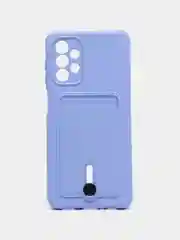 Чехол силиконовый на Samsung Galaxy A13 4G (Самсунг Галакси А13 4Г) , с карманом для карт