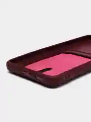 Тёмно-бордовый чехол для Samsung Galaxy S21 FE, S21FE (Самсунг С21 ФЕ, С21ФЕ) силиконовый, с карманом