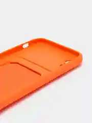 Манго силиконовый чехол для iPhone XR (Айфон ХР) с карманом для карт, чехол на айфон