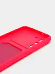 Фуксия чехол для Samsung Galaxy S21 FE, S21FE (Самсунг С21 ФЕ, С21ФЕ) силиконовый, с карманом
